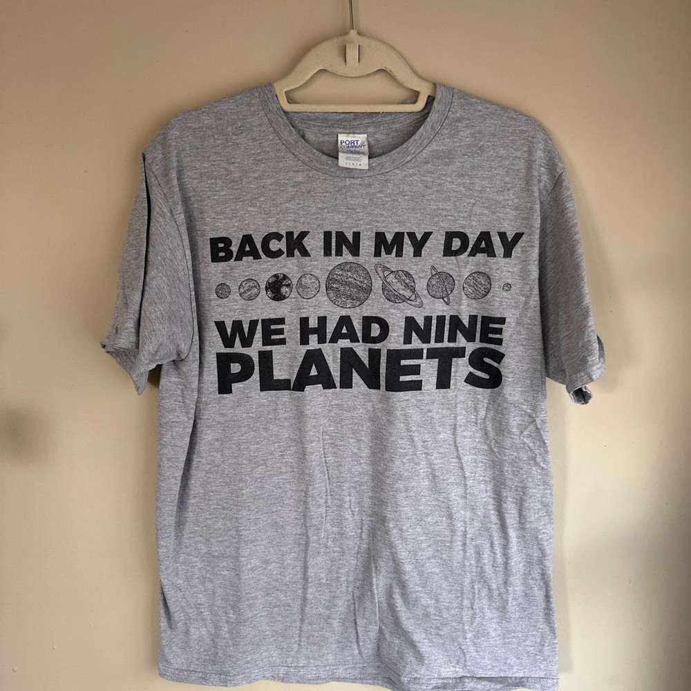 Port and Company Gray Nine Planets Tee